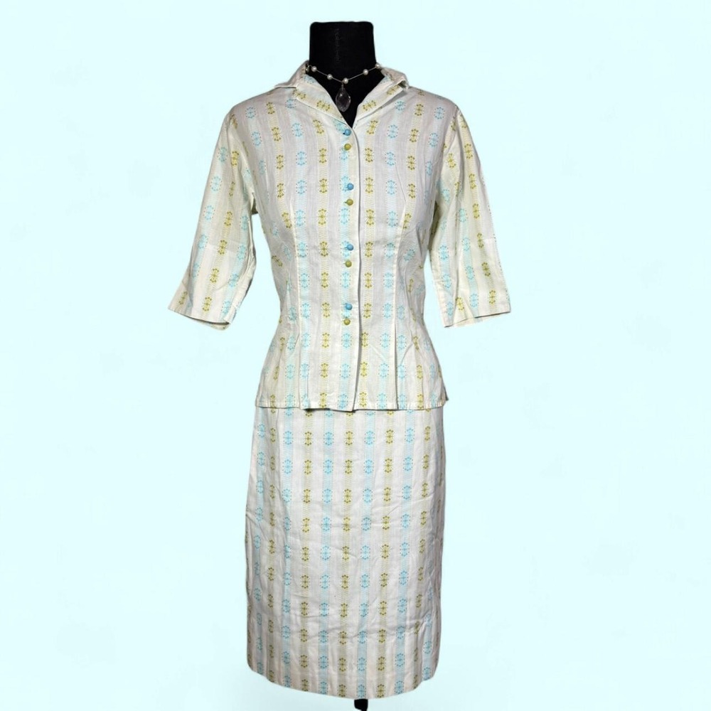 Vintage 1960s Patty Woodard California Sportswear Skirt Set